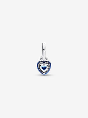 Mini-Conta Pendente Coração Chakra Azul Pandora ME Prata
